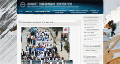 Desktop Screenshot of everestsummiteersassociation.org