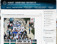 Tablet Screenshot of everestsummiteersassociation.org